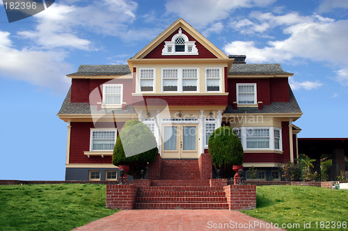 Image of Beautiful red house