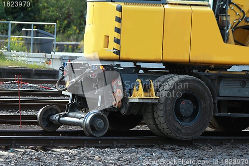 Image of railroad excavator