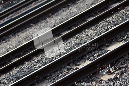 Image of railway tracks background