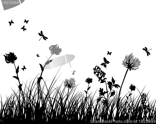 Image of meadow silhouettes