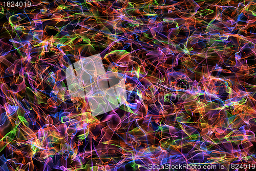 Image of Abstract Multicolored Smoke Pattern