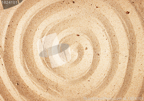 Image of Spiral on  sand