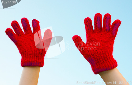 Image of Two hands dressed in gloves