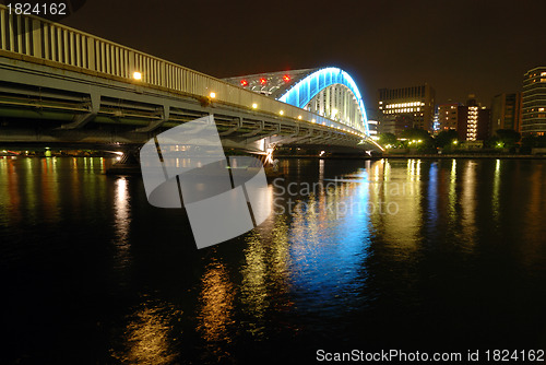 Image of night city scenery