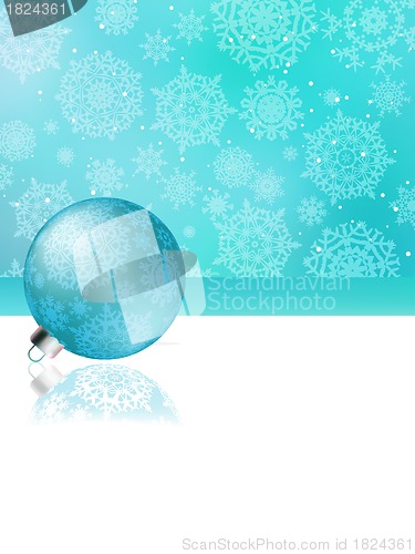 Image of Blue christmas abstract background. EPS 8