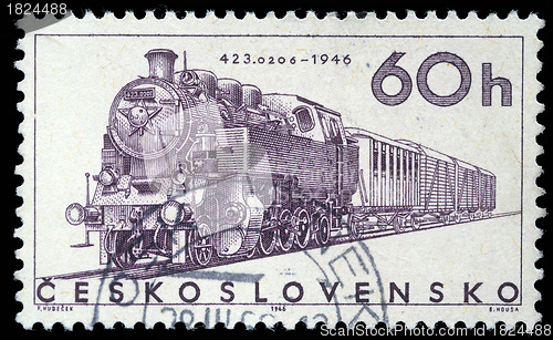 Image of Stamp printed in Czechoslovakia showing the '423.0206' Locomotive