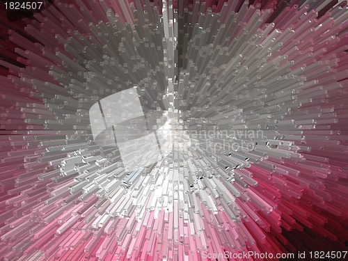 Image of Red and white abstract background