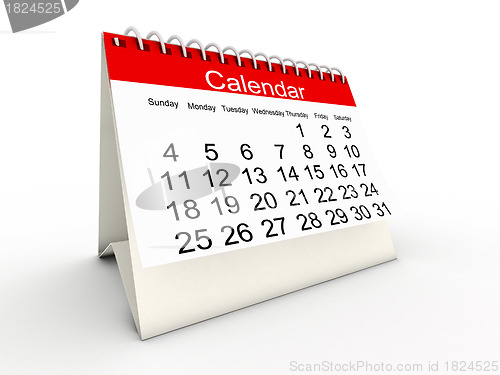 Image of 3D calendar 