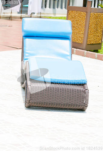 Image of Lounge relaxing chair in the terrace