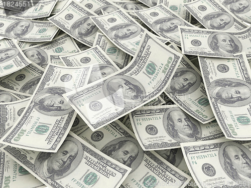 Image of Money Pile $100 dollar bills
