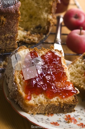 Image of Traditional Polish Cake with apple marmelade