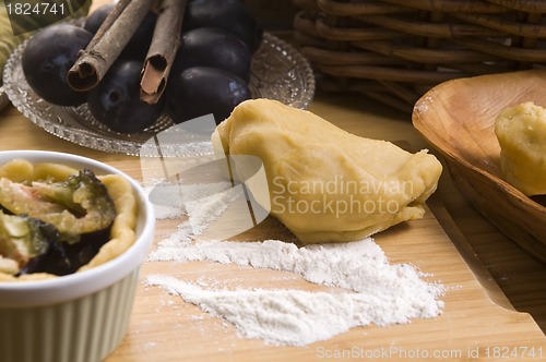 Image of Plum tart ingredients