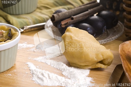 Image of Plum tart ingredients