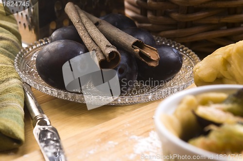 Image of Plum tart ingredients