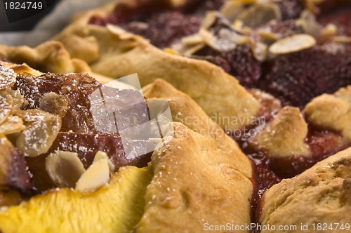 Image of Homemade tart with berry fruits