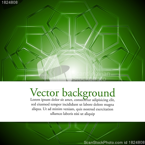 Image of Green tech background