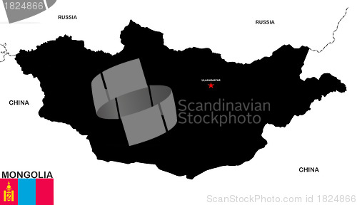Image of mongolia map