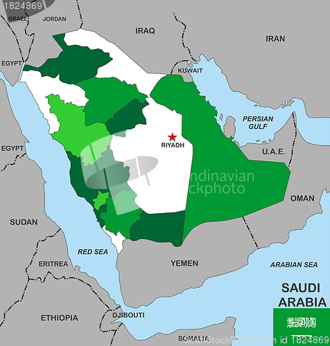 Image of saudi arabia map