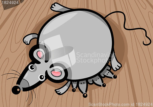 Image of mouse mother with babies cartoon