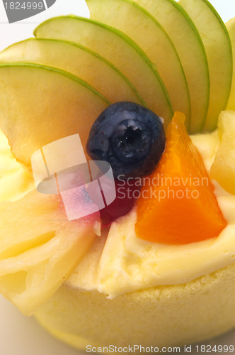 Image of fresh berry fruit cake