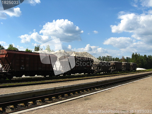 Image of The cars of a freight train