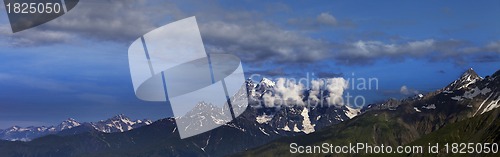 Image of Panorama of summer mountains