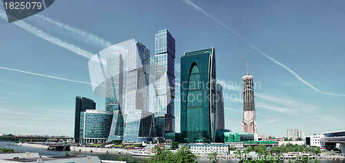 Image of Modern skyscrapers in Moscow