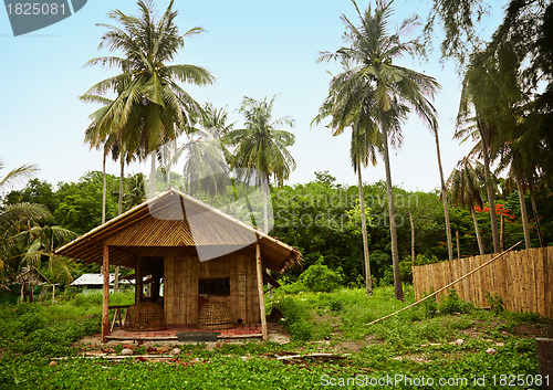 Image of Bamboo Hut in the old Thai village