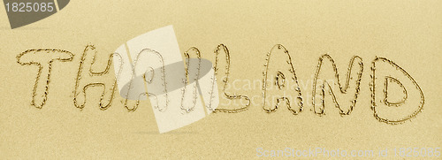 Image of Inscription on the sand - Thailand