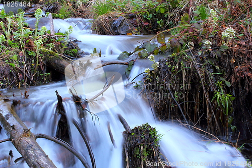 Image of mountain waterfall