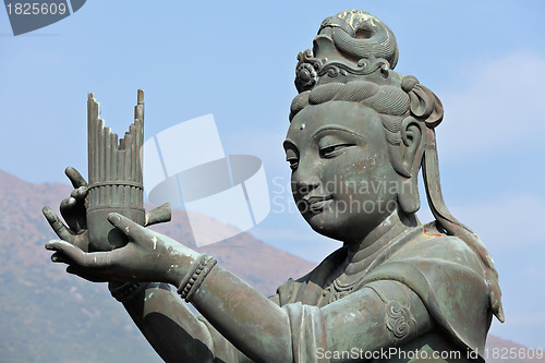 Image of statue in chinese temple