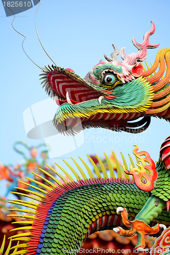 Image of asian temple dragon