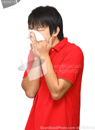 Image of sneeze man