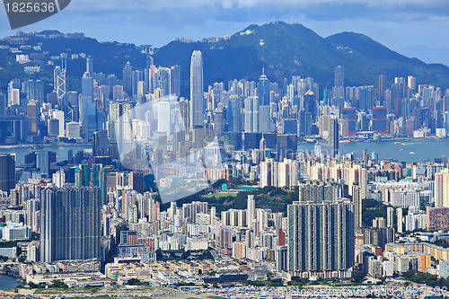 Image of Hong Kong crowded building