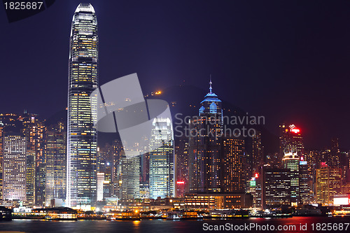 Image of Hong Kong cityscape at night