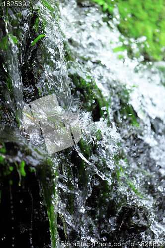 Image of fresh spring water from mountain