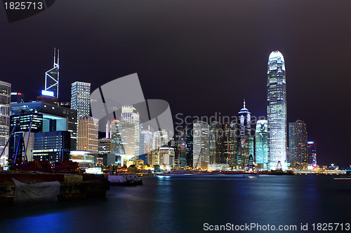 Image of Hong Kong cityscape at night