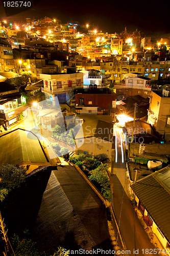 Image of jiu fen village at night, in Taiwan