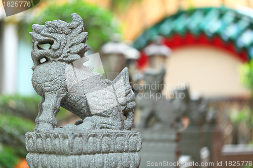 Image of chinese lion statue