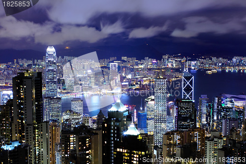 Image of Hong Kong cityscape at night