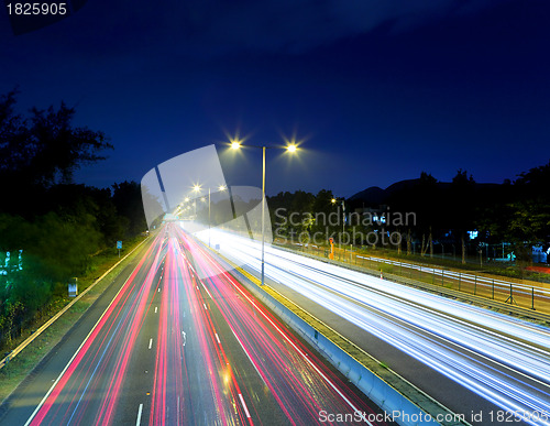 Image of highway ar night