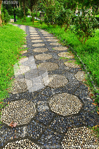 Image of path in chinese garden