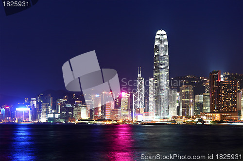 Image of Hong Kong cityscape at night