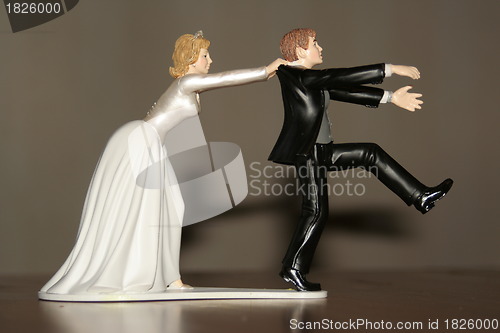 Image of Escaping groom