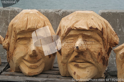 Image of Carved faces