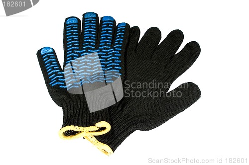 Image of Safety gloves isolated on white