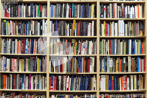 Image of Bookshelf in library