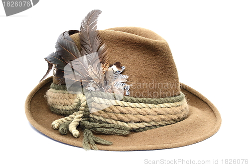 Image of hunting hat over white