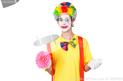 Image of Clown with flower