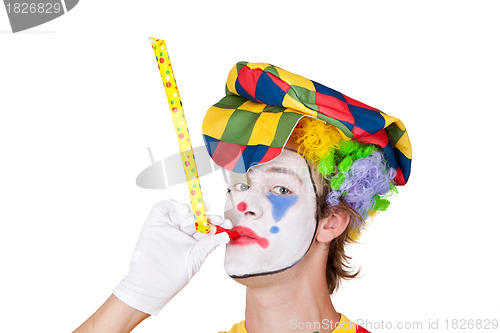 Image of Clown with whistle
